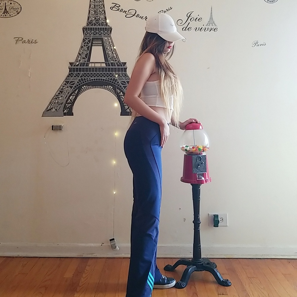 Mesh Blue Addidas Leggings